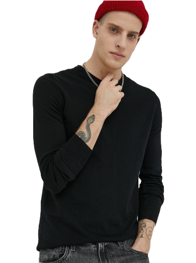 Sweater BOSS Wool Sweater Svart | 50476832