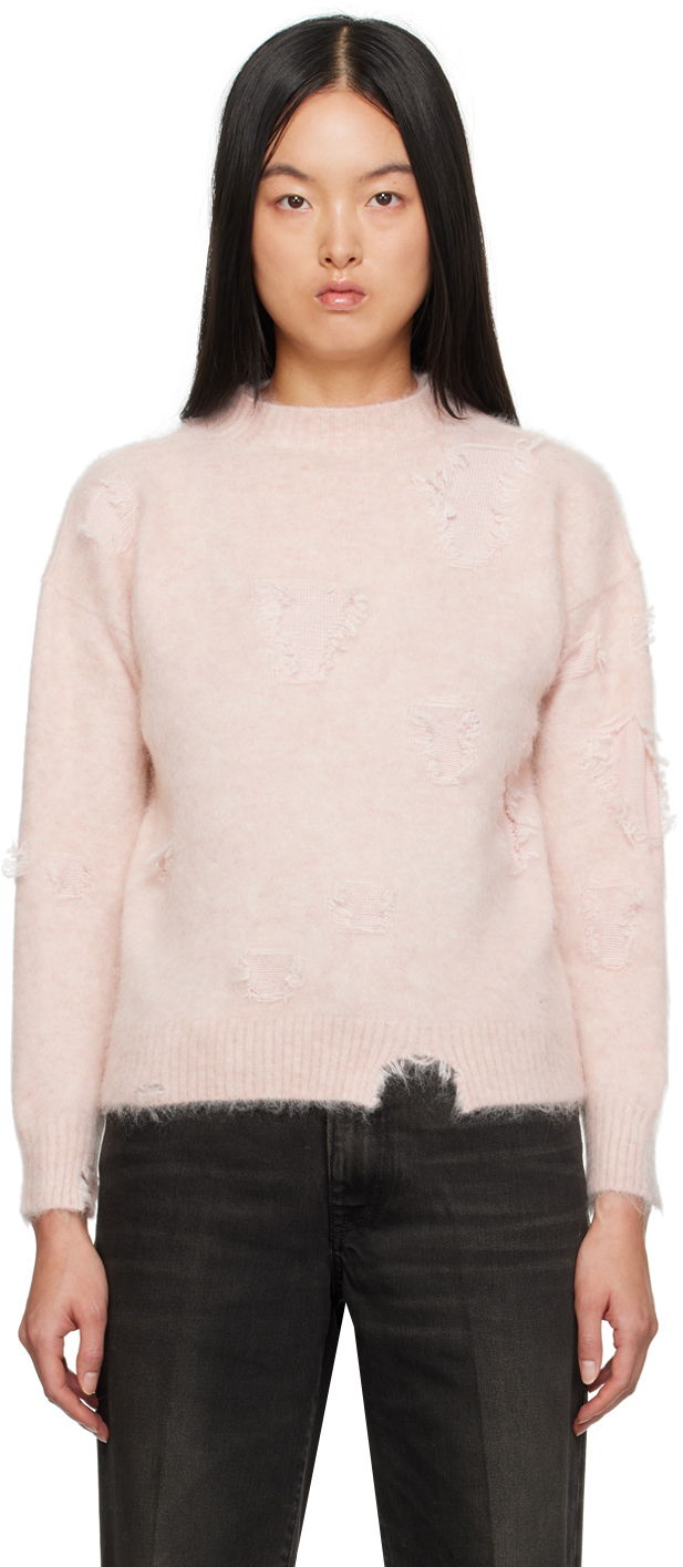Sweater R13 R13 Deconstructed Fuzzy Sweater Rosa | R13WY174-Y105B