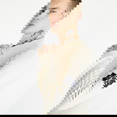 T-shirt CALVIN KLEIN Monologo Badge Waffle Beige | J30J316610 ACI, 1