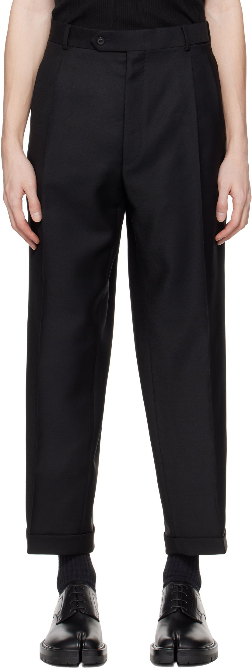 Byxor Maison Margiela Maison Margiela Mohair Trousers Svart | S50KA0672 M35259
