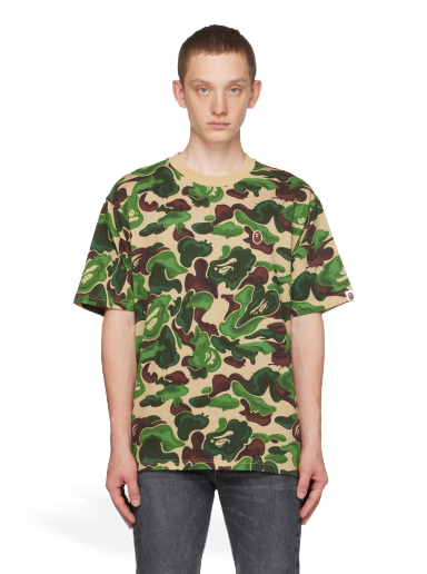 T-shirt BAPE Art Camo Ape Head One Point Vit | 0ZXTEM109057L