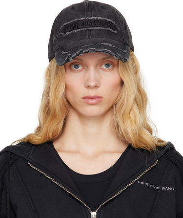 Keps Feng Chen Wang Feng Chen Wang Denim Baseball Cap Svart | FUS19AC02, 0