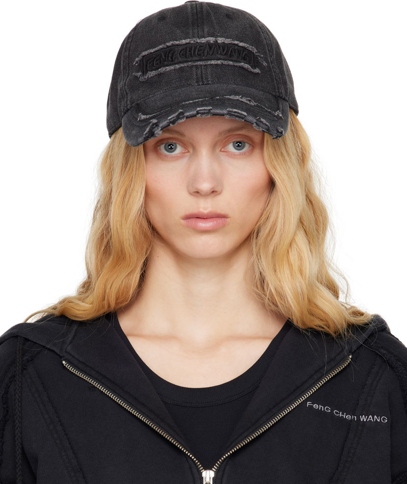 Keps Feng Chen Wang Feng Chen Wang Denim Baseball Cap Svart | FUS19AC02