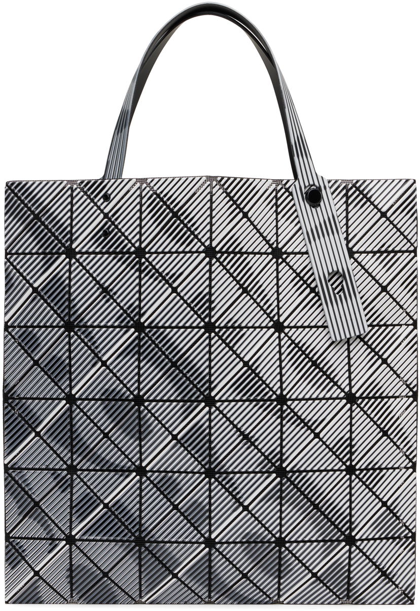 Tygpåse BAO BAO ISSEY MIYAKE Beam Geometric Print Tote Bag Grå | BB48AG802