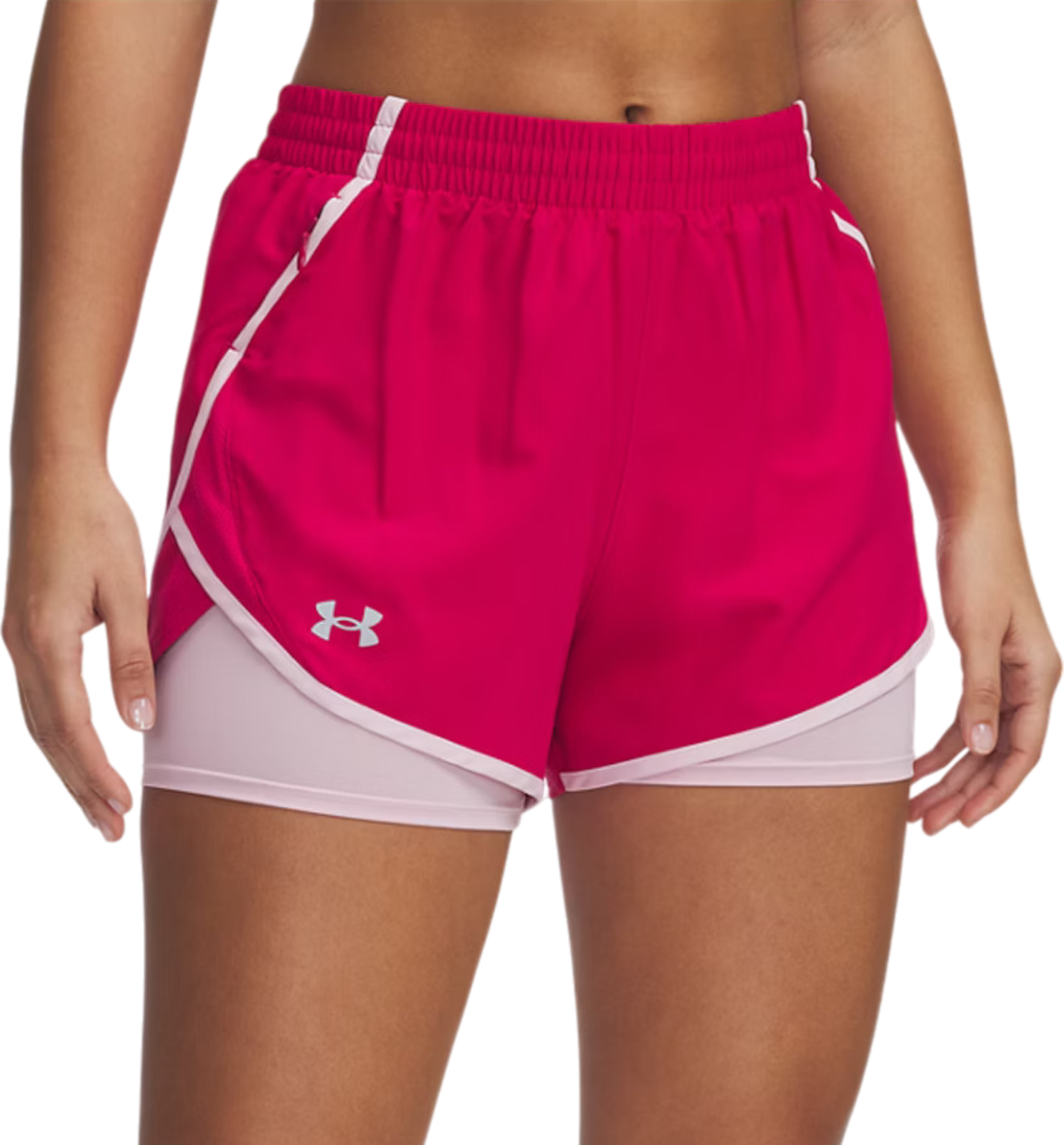 Shorts Under Armour Under Armour Fly By 2-in-1 Running Shorts Rosa | 1382440-681, 0