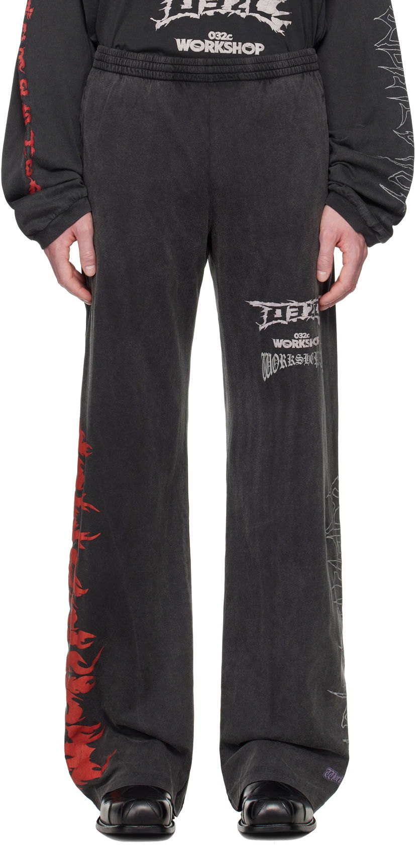 Träningsbyxor 032C 032c Telepresence Comfort Sweatpants Svart | S25-URC-0761-050