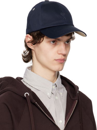 Keps AMI AMI Paris Ami de Coeur Cotton Cap Mörkblå | UCP026.CO0103, 1