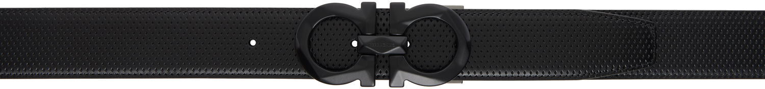 Bälten FERRAGAMO Adjustable Gancini Reversible Belt Svart | 759035, 0