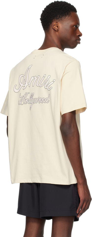 T-shirt AMIRI Amiri Hollywood T-Shirt Beige | AMJYTE1265, 2