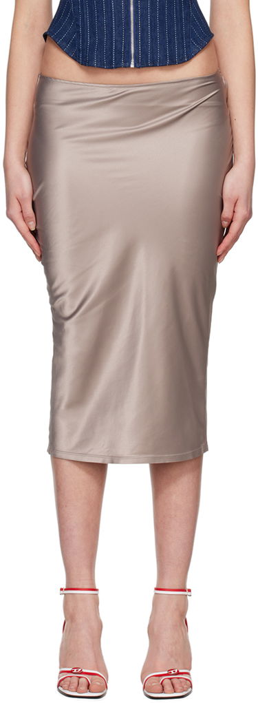 Kjol Miaou Miaou Verona Midi Skirt Grå | 4027SS3SIL, 0