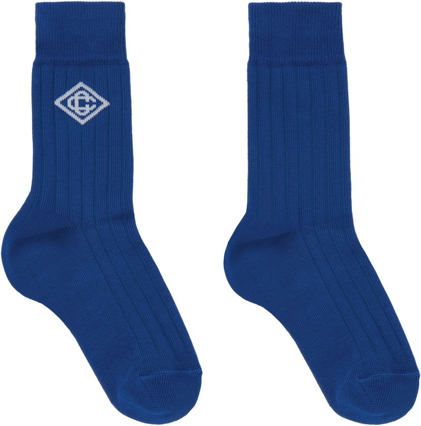 Strumpor Casablanca Dress Socks Blå | APS25-ACC-086-01