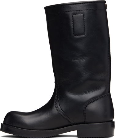 Sneakers och skor Dries Van Noten Dries Van Noten Leather Biker Boots Svart | 252-021700-105, 2