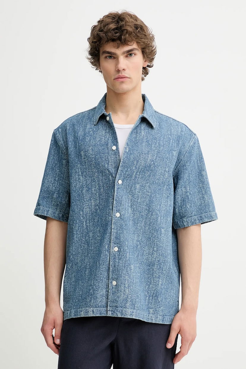 Skjorta Samsoe Samsoe Samsoe Samsoe SAAYO Regular Fit Denim Shirt Blå | M24200078