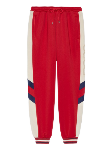 Träningsbyxor Gucci Neoprene Track Webbed Pant Röd | 715190 XJETH 6480