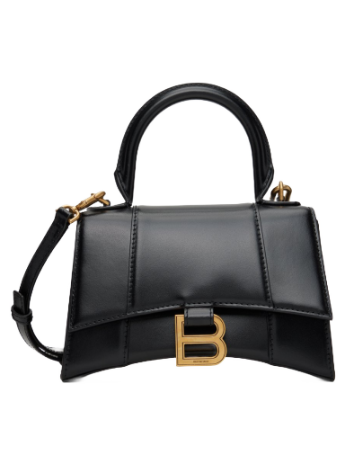 Axelväska Balenciaga XS Hourglass Bag Svart | 592833 1QJ4M