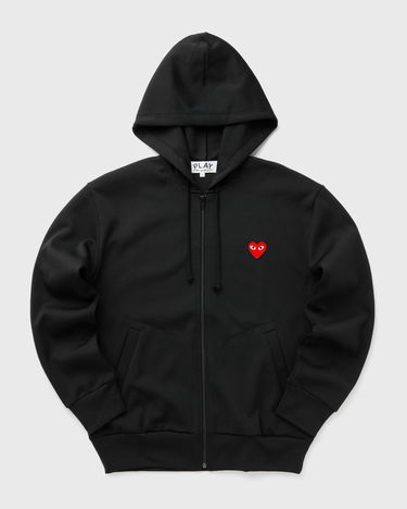 Sweatshirt Comme des Garçons Play Comme des Garcons Full-Zip Hoodie Red Heart Svart | AX-T172-051-1, 0