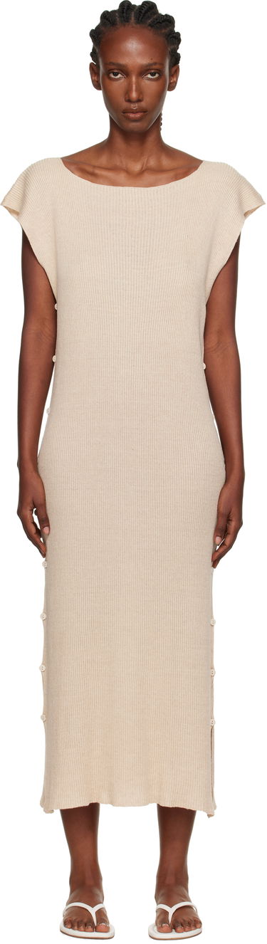 Klä Baserange Baserange Franca Maxi Dress Beige | DRFR-LS-AU25, 0