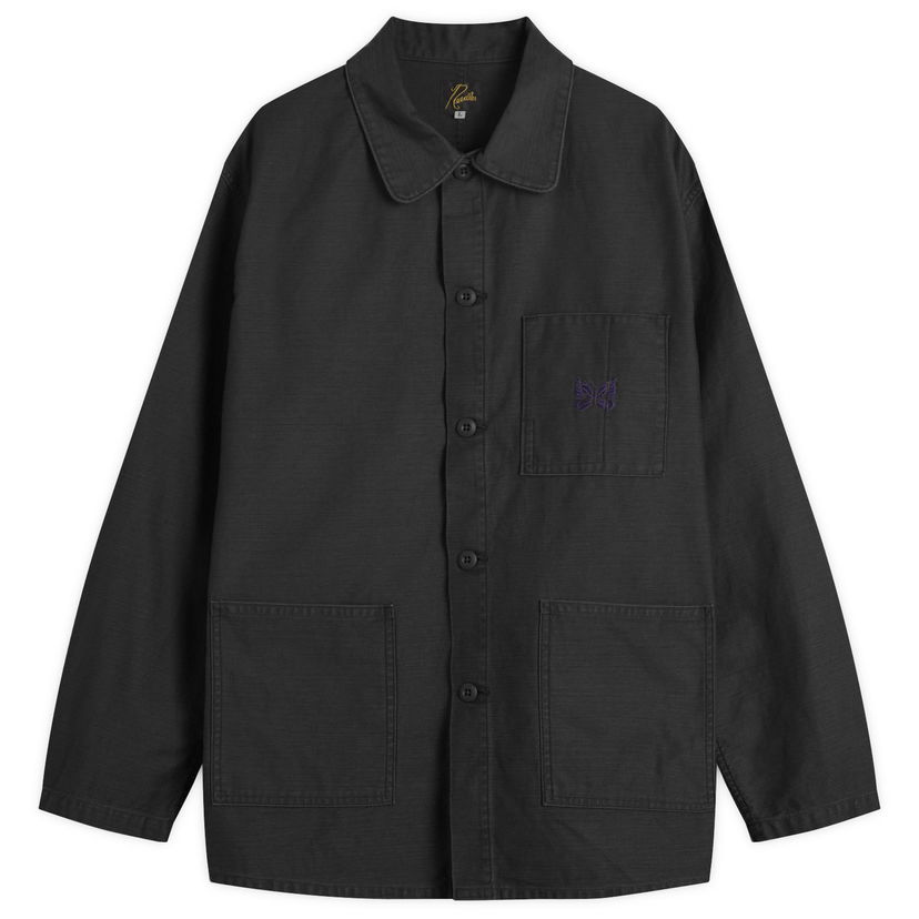 Jacka Needles Reversed Sateen Coverall Jacket Svart | RW215-B