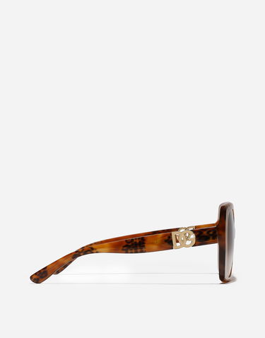 Solglasögon Dolce & Gabbana Dg Allure Leopard Print Acetate Square Framed Gradient Lens Sunglasses Brun | VG4475VP0139V000, 2