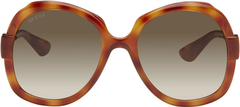 Solglasögon Gucci Saint Tropez Oversized Sunglasses Brun | GG1432S-002