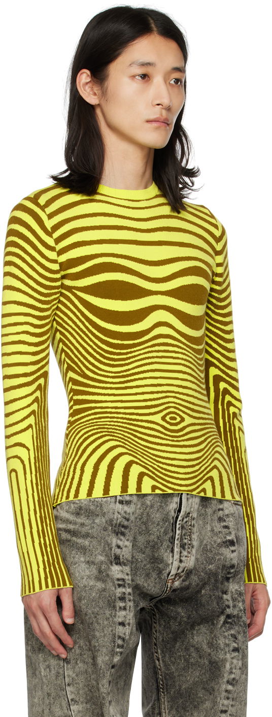 T-shirt Jean Paul Gaultier Gaultier Body Morphing Striped Sweater Gul | 23/12-F-PL028-M046-4144, 1