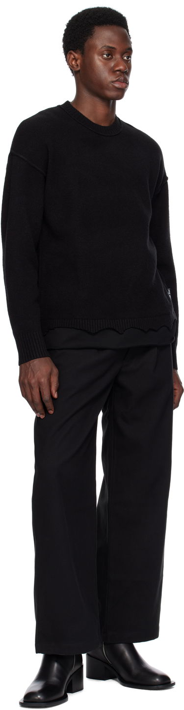 Sweater izzue Izzue Layered Sweater Svart | IZXKNN4123W4NCCX, 3