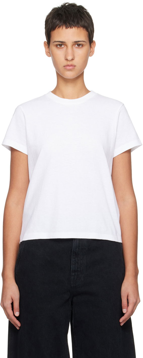 T-shirt Khaite White 'The Emmylou' T-Shirt Vit | 2266138