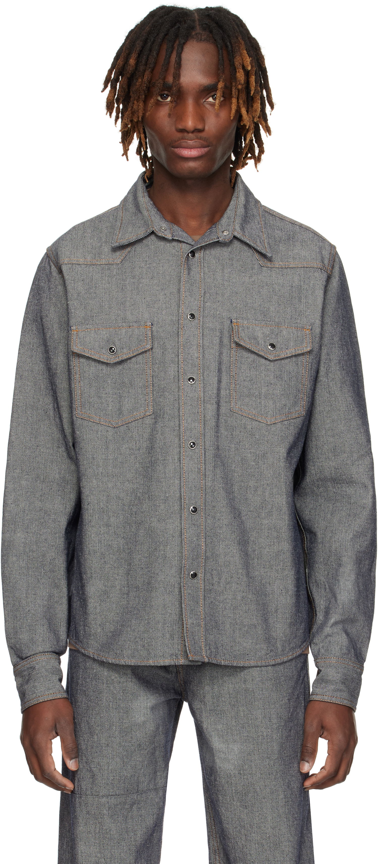 Skjorta Maison Margiela MM6 Maison Margiela Rinsed Denim Shirt Blå | SH0DT0023 M30015, 0
