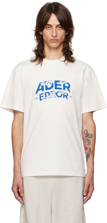 T-shirt ADER ERROR Flocked Logo T-Shirt Vit | BN25FYTS0101OW, 0