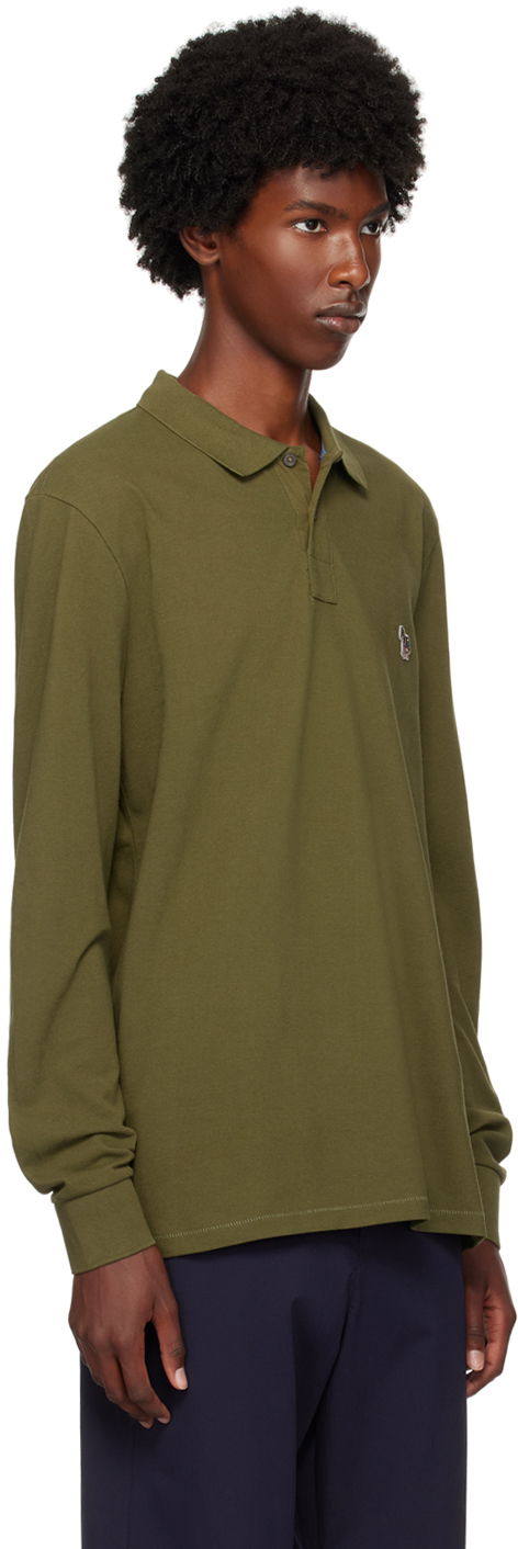 Polotröja Paul Smith PS Paul Smith Zebra Long Sleeve Polo Grön | M2R-115LZ-N20067-36E, 1
