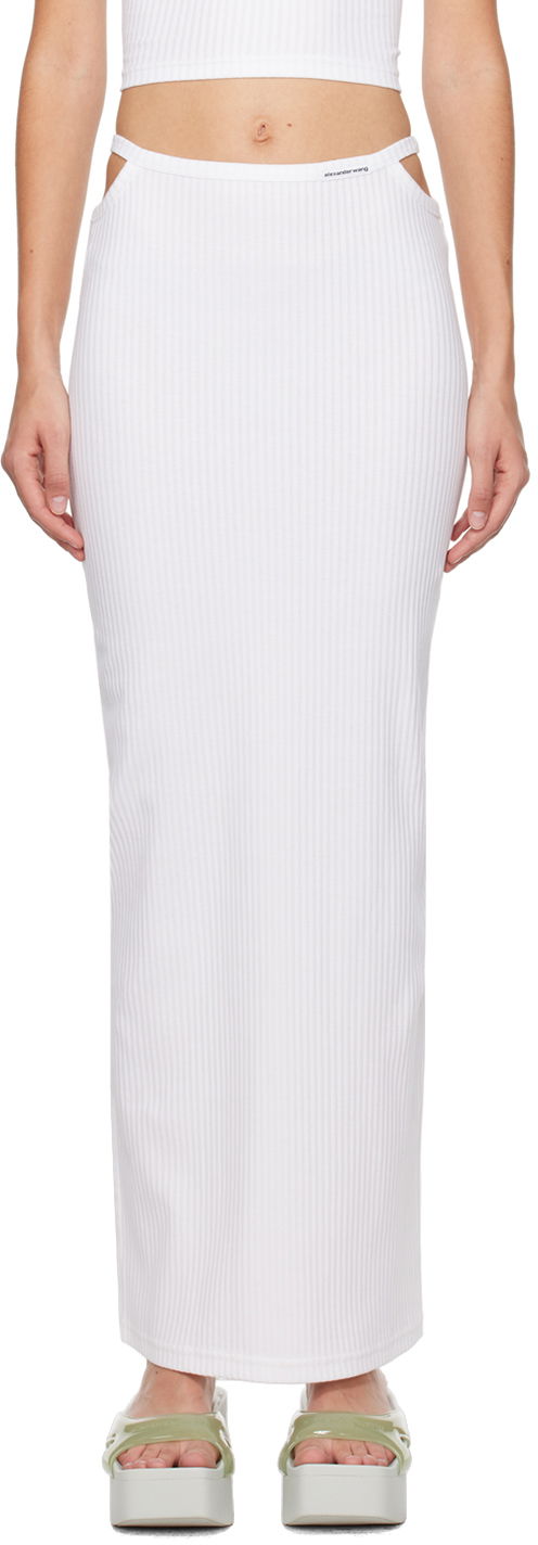Kjol Alexander Wang Alexander Wang Cutout Maxi Skirt Vit | 4CC1245057