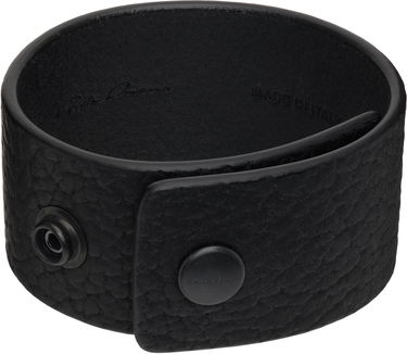 Armband Rick Owens Rick Owens Concordians Anthem Leather Cuff Bracelet with Snaps Svart | RA02E0701 LBTBH, 1