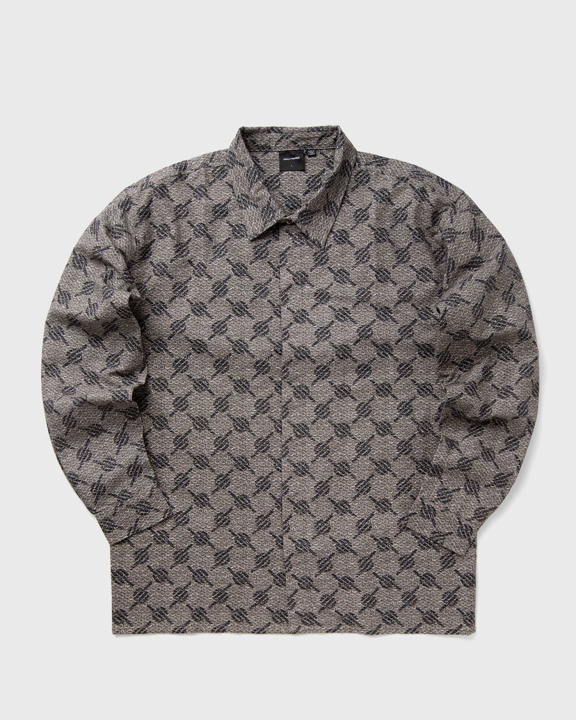 Skjorta DAILY PAPER TOPE BUBBLEWRAP LS SHIRT Grå | 2421089