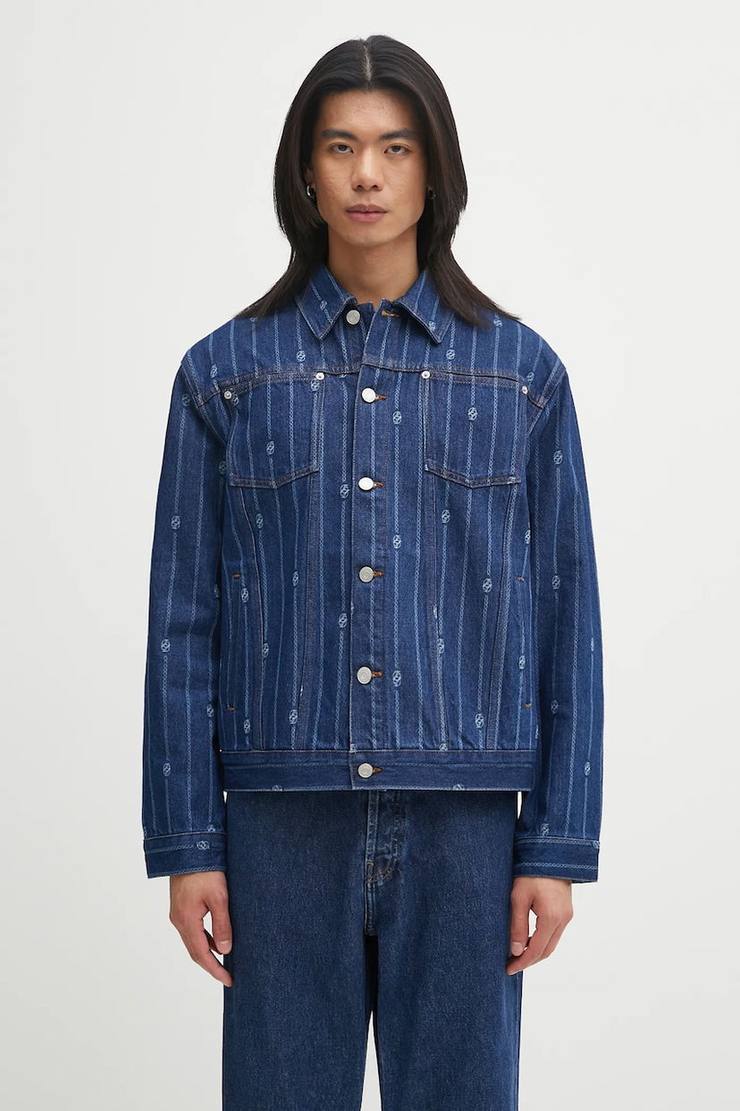 Jacka Drôle de Monsieur Drôle de Monsieur La veste Denim Monogramme Jacket Blå | I.JT182.CO238