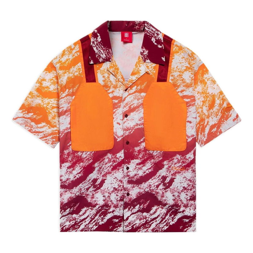 Skjorta Li-Ning All-Over Print Utility Shirt Röd | ASHS035-2