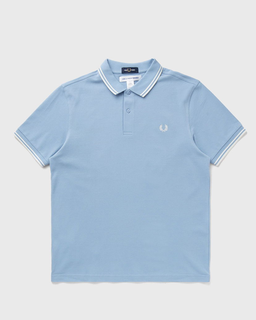 Polotröja Comme des Garçons Fred Perry Knit Polo Shirt Blå | FO-T502-S25-1