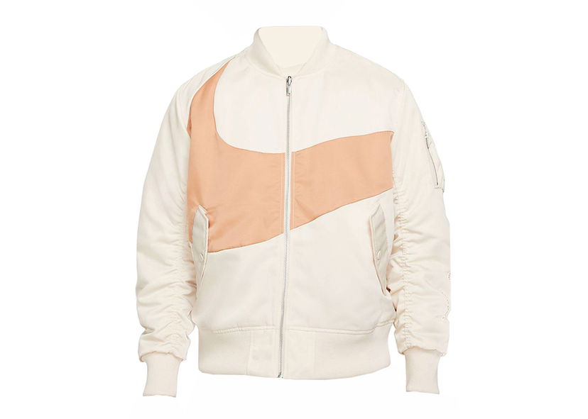 Sweatshirt Nike Sportswear Swoosh Therma-Fit Sweatshirt Creamy White Beige | DD6055-219