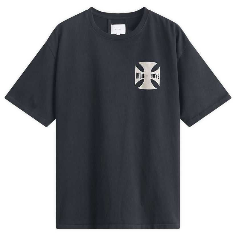 T-shirt Rhude Rhude Boys T-Shirt, Size Large Mörkblå | RHPF25TT07012-0027