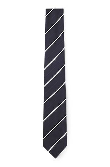Tillbehör BOSS Silk Blend Tie with Diagonal Stripe Mörkblå | 50550914, 0