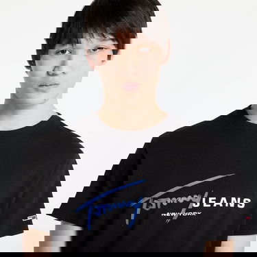 T-shirt Tommy Hilfiger Tommy Jeans Signature Dna Regular Fit Tee Svart | DM0DM20817 BDS, 4