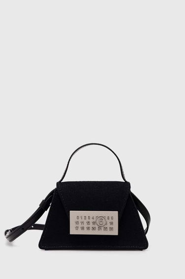Handväska Maison Margiela MM6 Black Triangle Shoulder Bag Svart | SB5ZI0006.P6642, 0