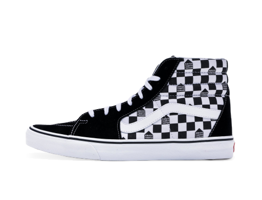 Skateboarding Vans Sk8-Hi DSM Checkerboard Black White Svart | VN000TS9J7L
