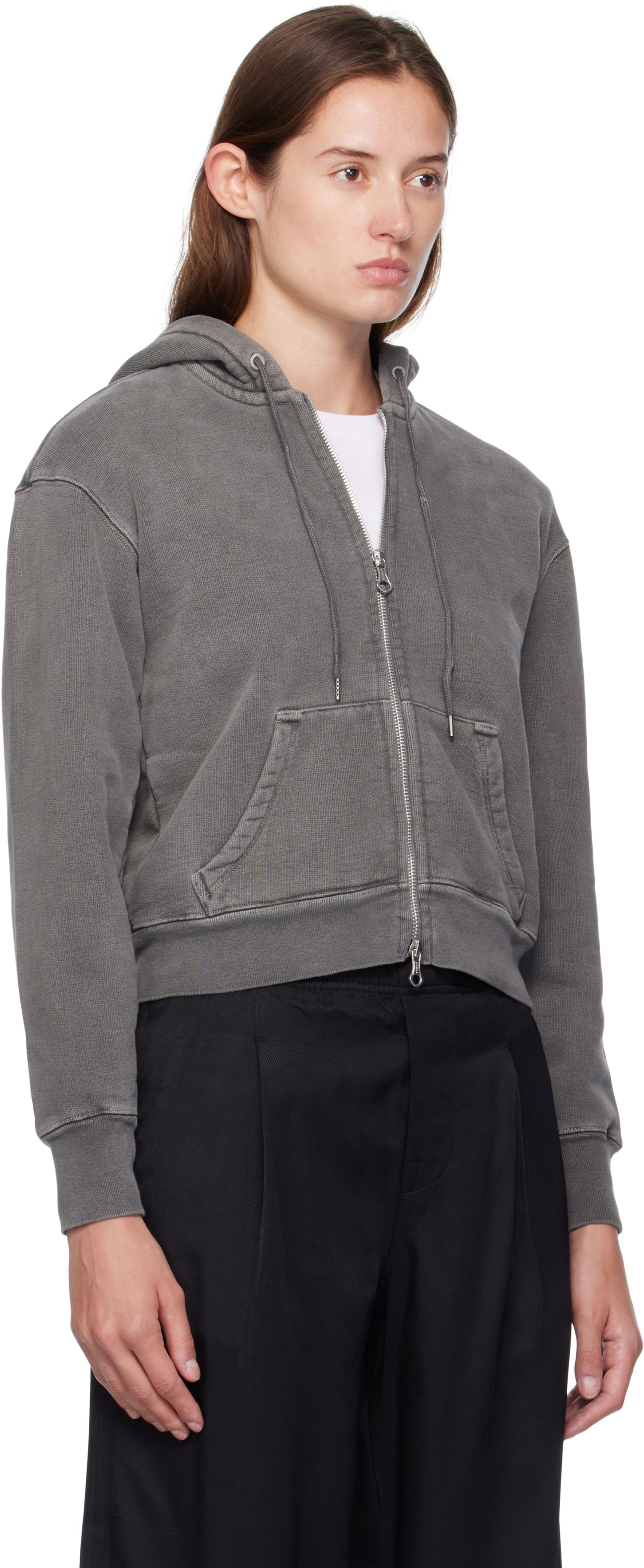 Sweatshirt OUR LEGACY Our Legacy Mischief Zip-Up Hoodie Grå | W4256MW, 1