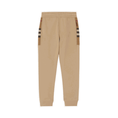 Träningsbyxor Burberry Check Side Panel Sweatpants Beige | 8045014, 0