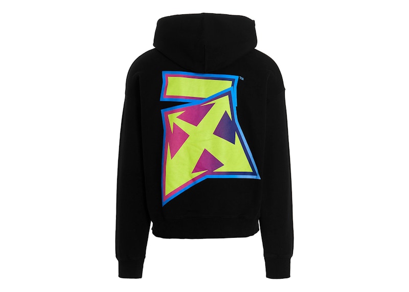 Sweatshirt Off-White Arrows Oversized Hoodie Svart | OMBB085F22FLE0041070, 0