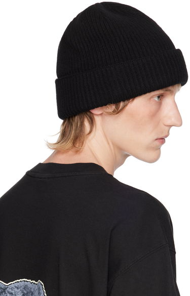 Mössa We11done Knit Beanie Svart | WD-KH2-24-644-U-BK, 2