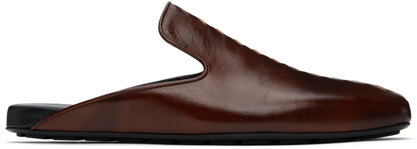 Kläder Bottega Veneta Bottega Veneta Roma Leather Slippers Brun | 816591V54T03369