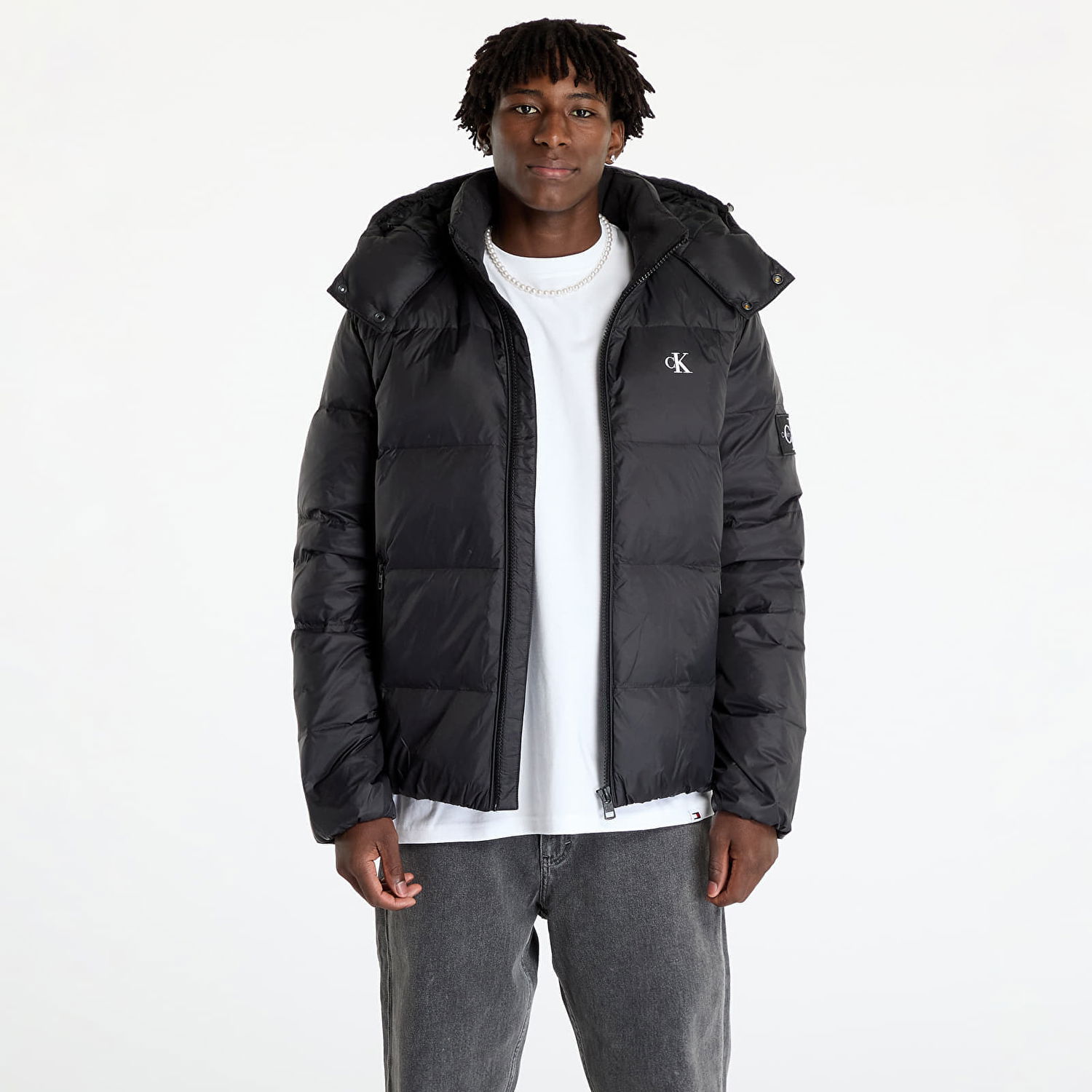 Jacka CALVIN KLEIN Essentials Down Jacket Black Svart | J30J325946 BEH, 0