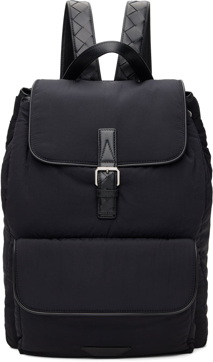 Ryggsäck Bottega Veneta Padded Backpack Svart | 806160 VCQGG 8803