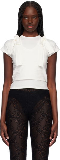 AMBUSH Layered Ribbon Baby Tee